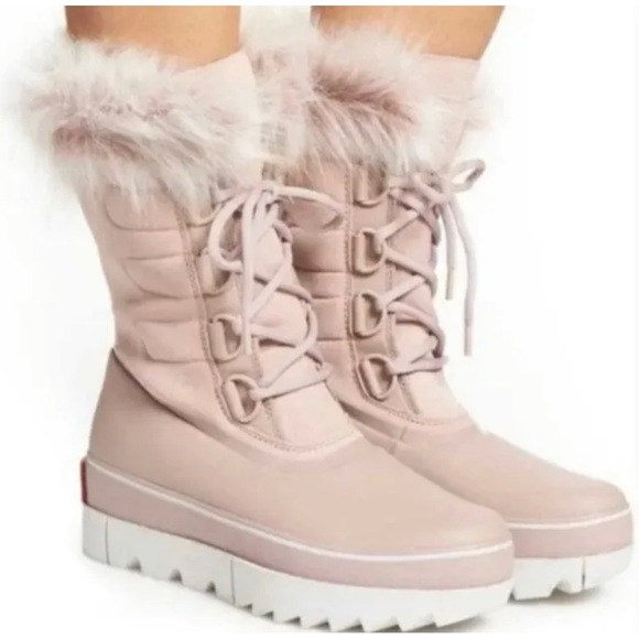 Sorel Joan of Arctic Next Boots Mauve Vapor Pink Waterproof Winter Size 6.5 9 - Picture 1 of 9